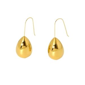 New! Anthropologie Vaughn 18K Gold Plated Tear Drop Earrings (1012) NWOT